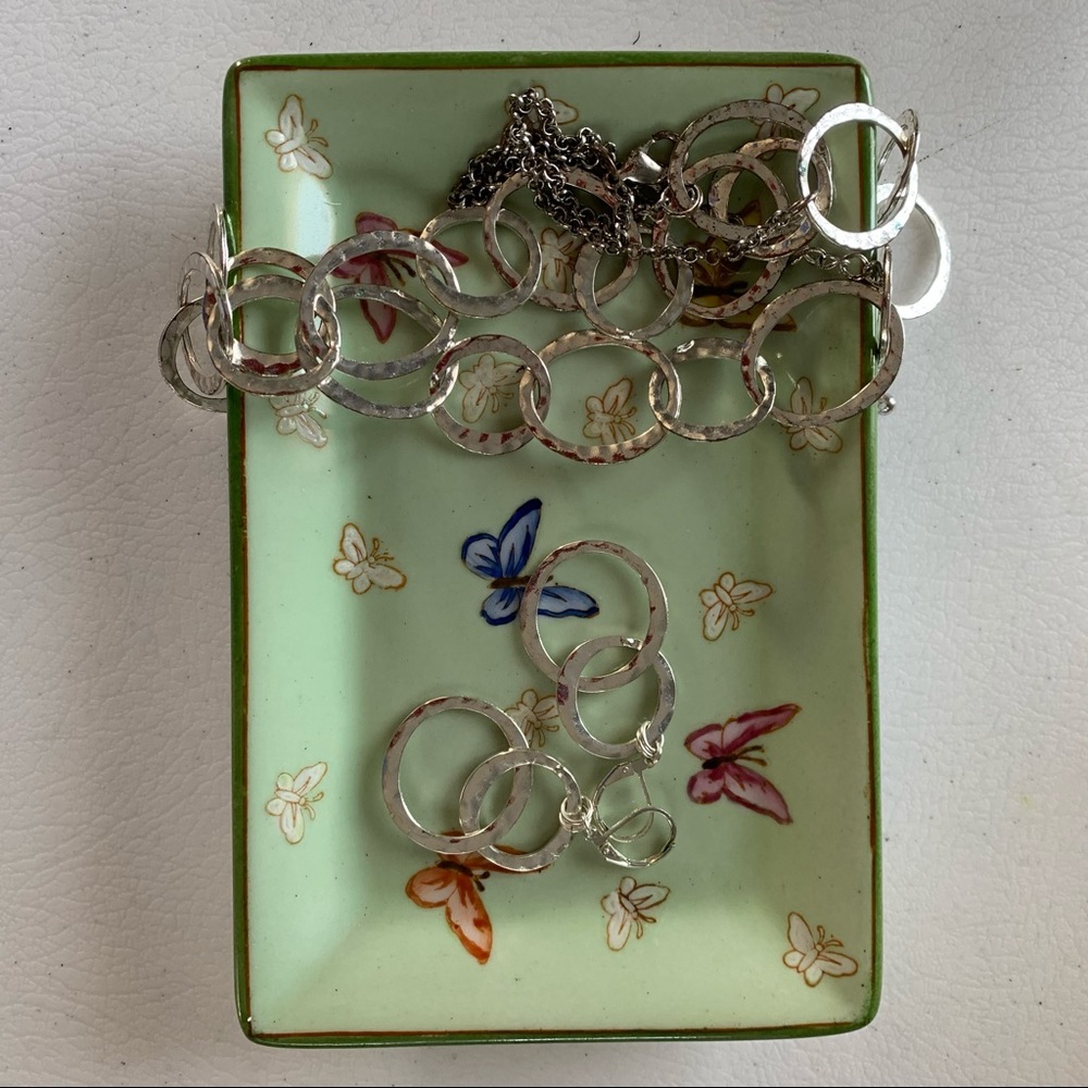 Trinket tray for glasses, jewelry, keys & more - butterflies - Picture 3 of 8